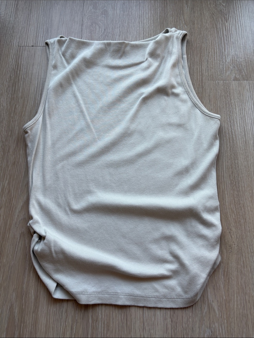 Michael Stars Cream Ribbed Tank Top